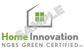 NGBS Green Certified logo sample