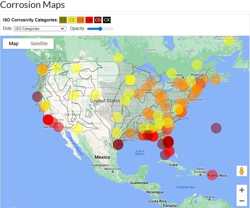 ISO Corrosion Map
