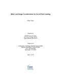 Wind Load Design Considerations for Out-of-Plane Loading