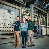 fire testing team in Home Innovation's fire lab